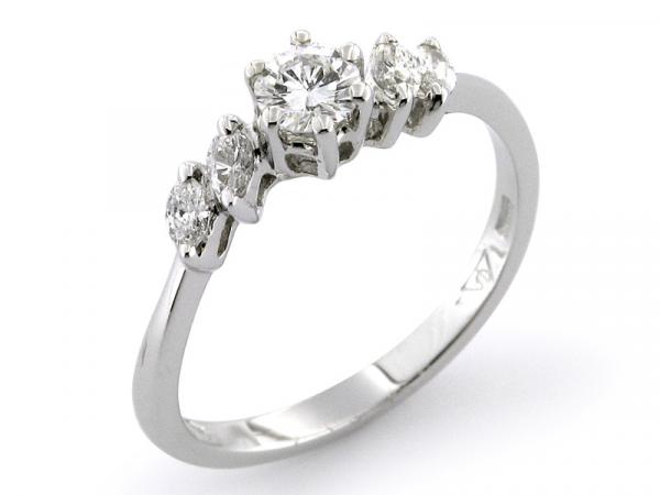 CF00205 - Anello Riviera con Diamanti 0.49 Ct