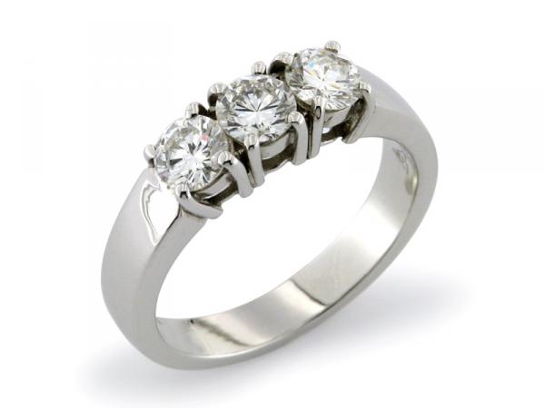CF00219 - Anello Trilogy Oro e Diamanti ct. 1.06