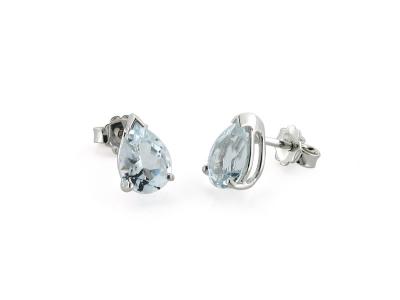Orecchini in Oro con Acquamarina 2.80 Ct