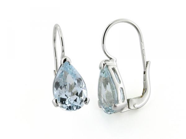 CF00237 - Orecchini in Oro e Acquamarina a Goccia 5.00 Ct