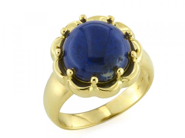 CF00259 - Anello in oro giallo 18 Kte Lapislazzuli