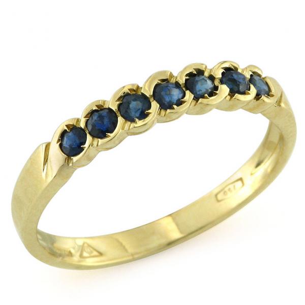 CF00263 - Anello Oro e Zaffiri 0.40 Ct