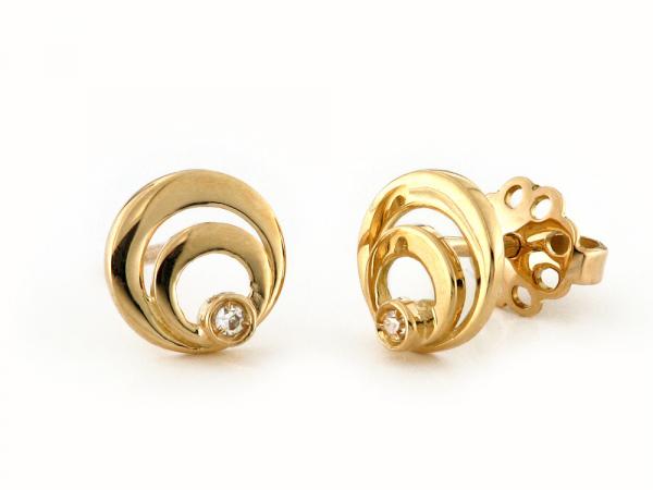 CF00272 - Orecchini Oro Giallo e Diamanti