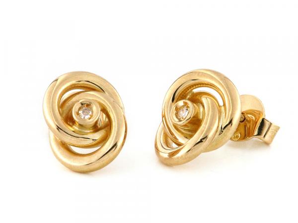 CF00278 - Orecchini ad Anelli con Diamanti