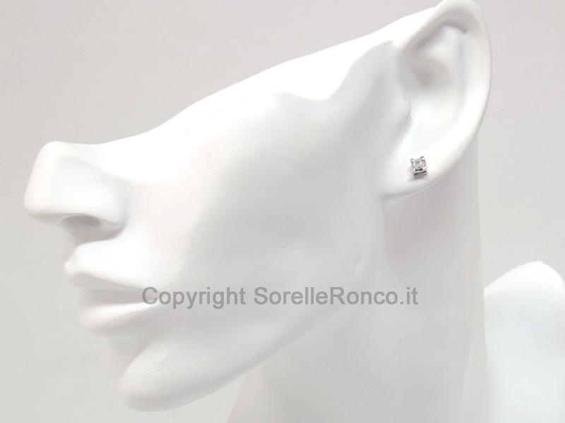 ORECCHINI ORO BIANCO E DIAMANTI 0.25 CT