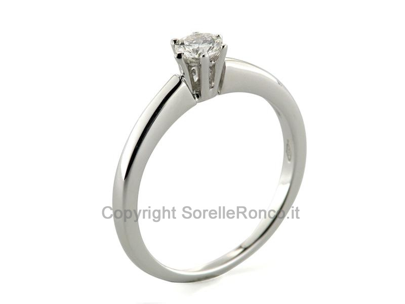 ANELLO SOLITARIO ORO E DIAMANTE 0.28 CT