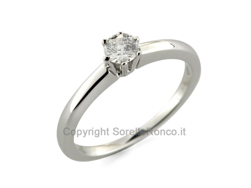 ANELLO SOLITARIO ORO E DIAMANTE 0.28 CT