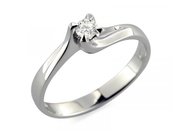 CF00307 - Anello Solitario con Diamante ct. 0.20