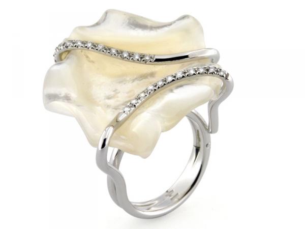 CF00347 - Anello Oro Madreperla
