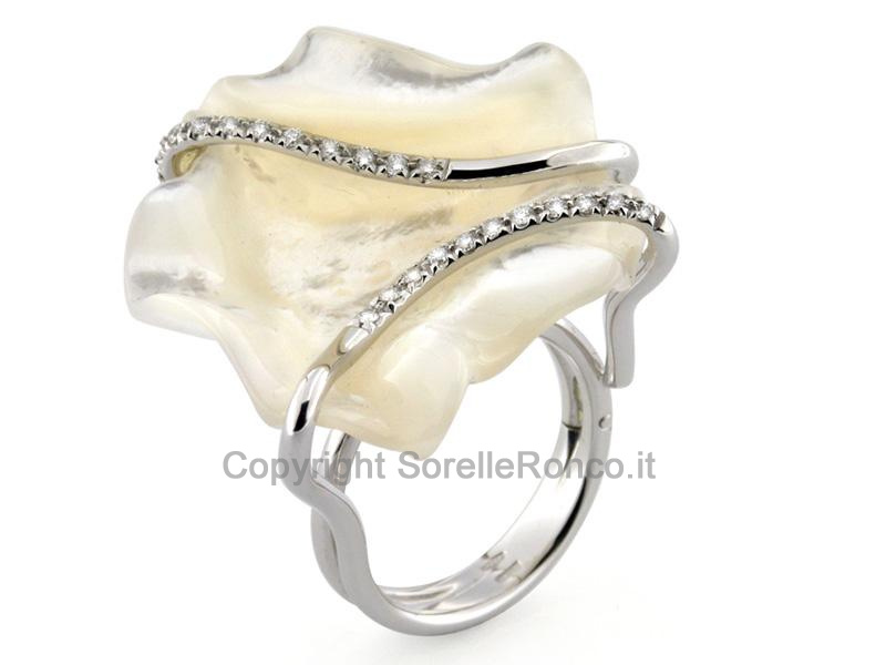 ANELLO ORO MADREPERLA