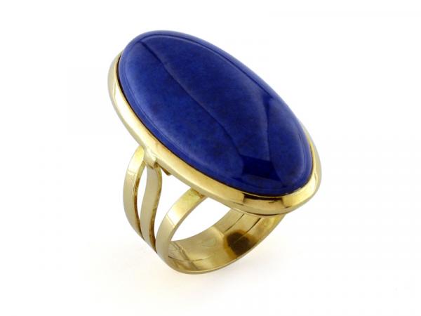 CF00351 - Anello Lapislazzulo in Oro Giallo 