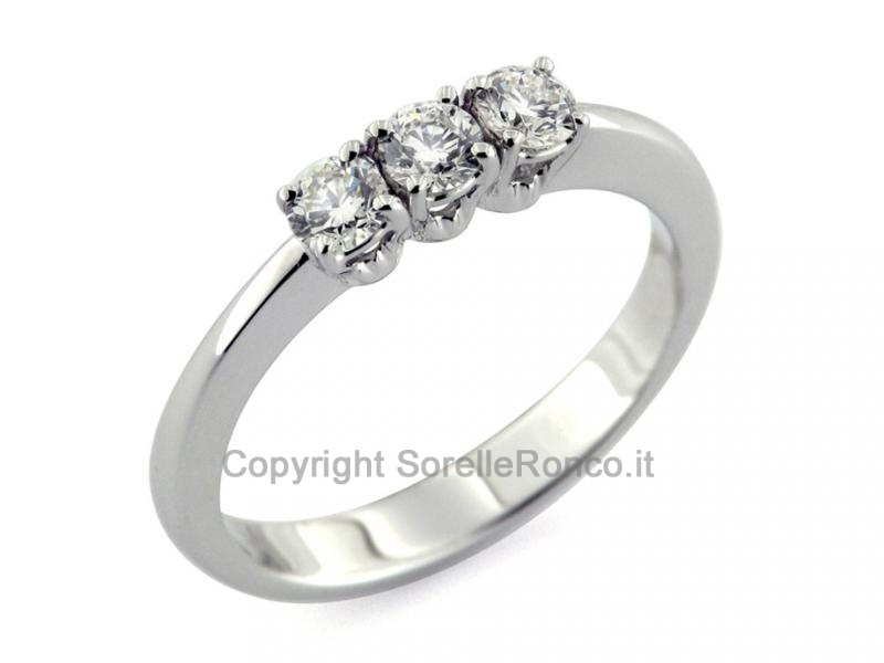 ANELLO DI FIDANZAMENTO DIAMANTI 0.45 CT
