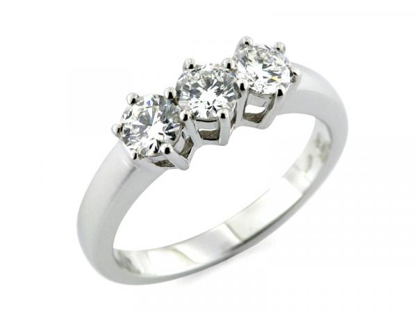 CF00392 - Anello Trilogy Oro Diamanti 1.03 Ct