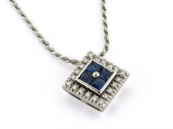 CF00405 - Collana con Zaffiri e Diamanti