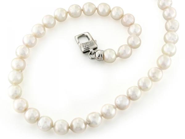 CF00408 - Collana Filo di Perle Barocche e Oro