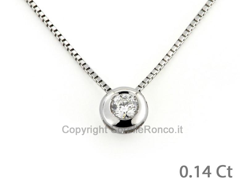 PUNTOLUCE IN ORO CON DIAMANTE CT. 0.14