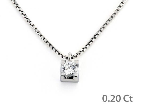 CF00426 - Puntoluce in Oro con Diamante 0.20 Ct