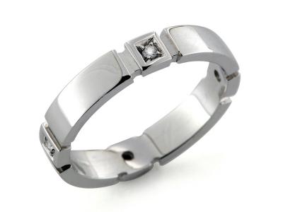 Fede Nuziale Oro con Diamanti ct. 0.10