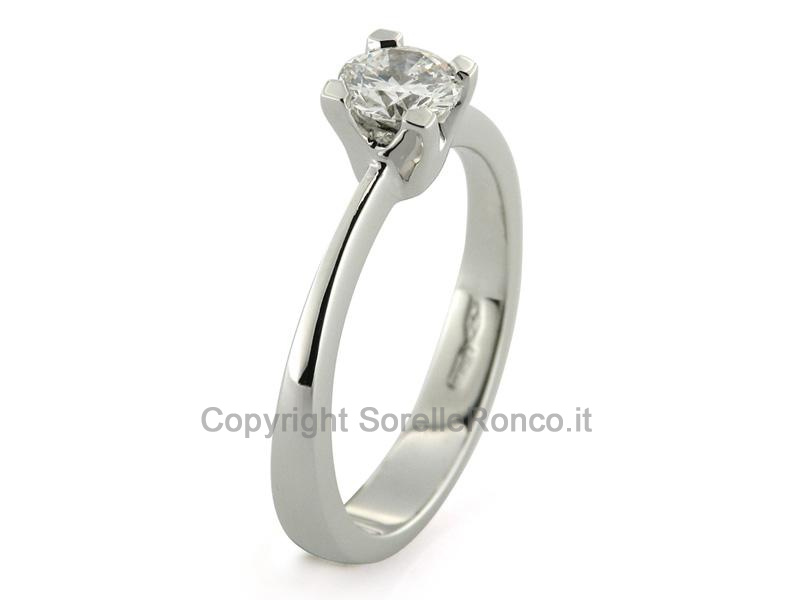 ANELLO SOLITARIO ORO E DIAMANTE 0.55 CT