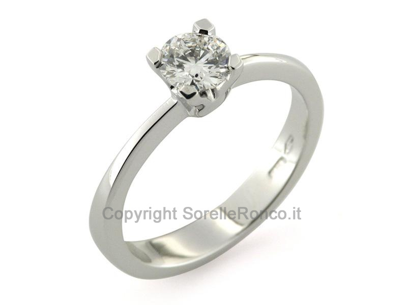 ANELLO SOLITARIO ORO E DIAMANTE 0.55 CT