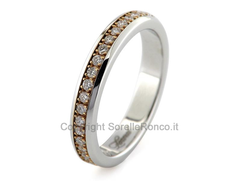 ANELLO LENVAL GIRODITO BRILLANTI ORO