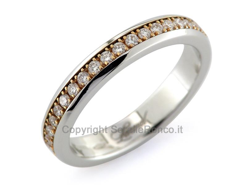 ANELLO LENVAL GIRODITO BRILLANTI ORO