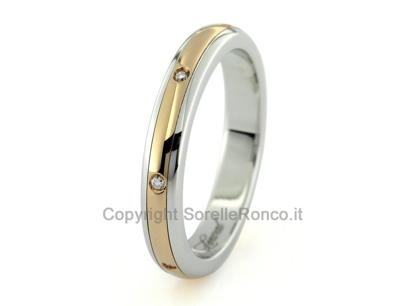 ANELLO GIRODITO DIAMANTI IN ORO BIANCO