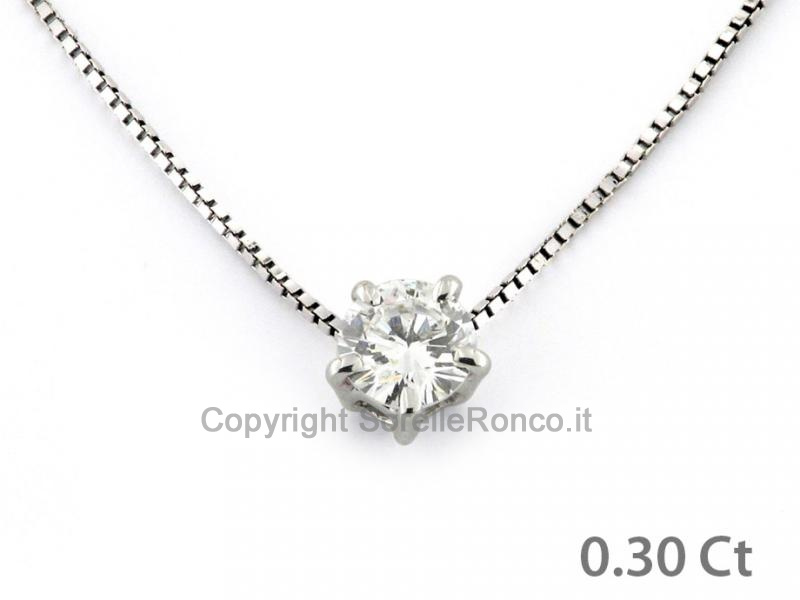 PUNTOLUCE IN ORO CON DIAMANTE CT. 0.30