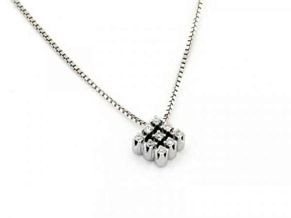 CF00516 - Girocollo Oro e Pendente Rombo Diamanti