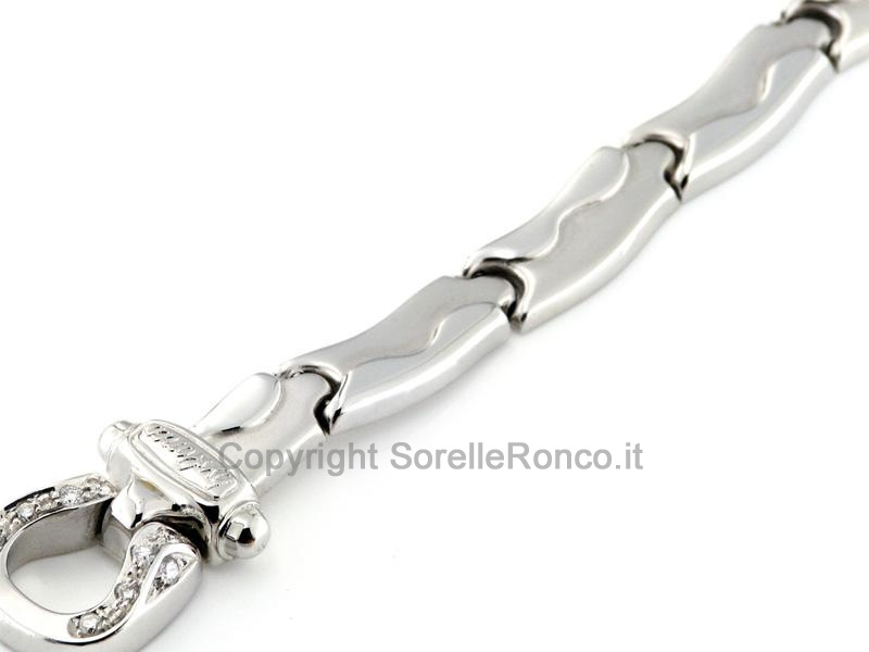 BRACCIALE ORO BIANCO E DIAMANTI CT 0.17