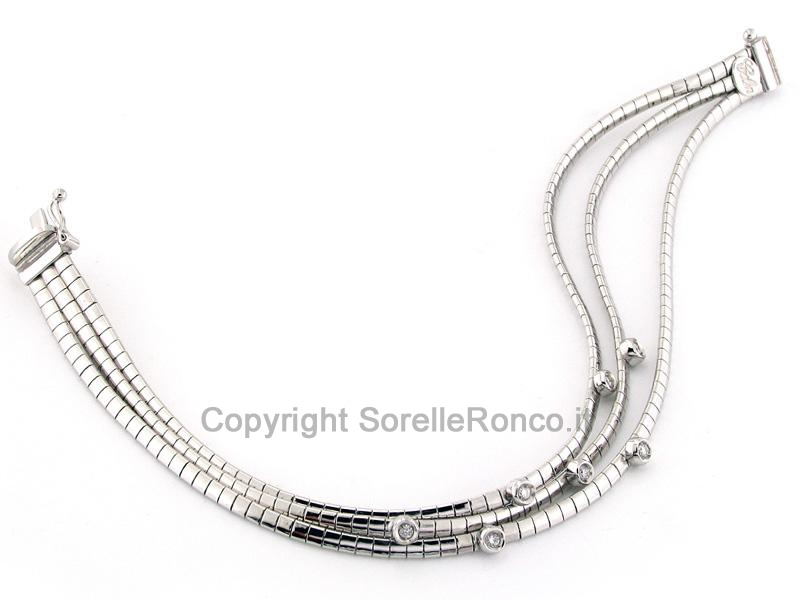 BRACCIALE ORO E DIAMANTI CT 0.24