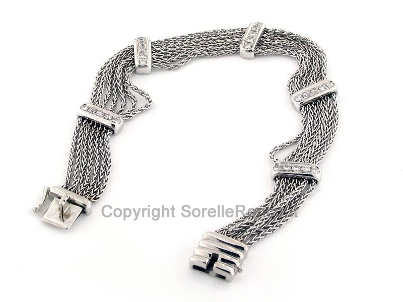 BRACCIALE ORO CON DIAMANTI CT 0.53