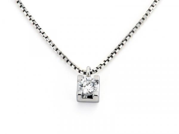 CF00573 - Puntoluce in Oro con Diamante ct. 0.14