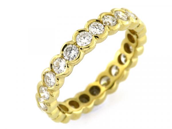 CF00590 - Anello Eternity Oro Giallo con Diamanti