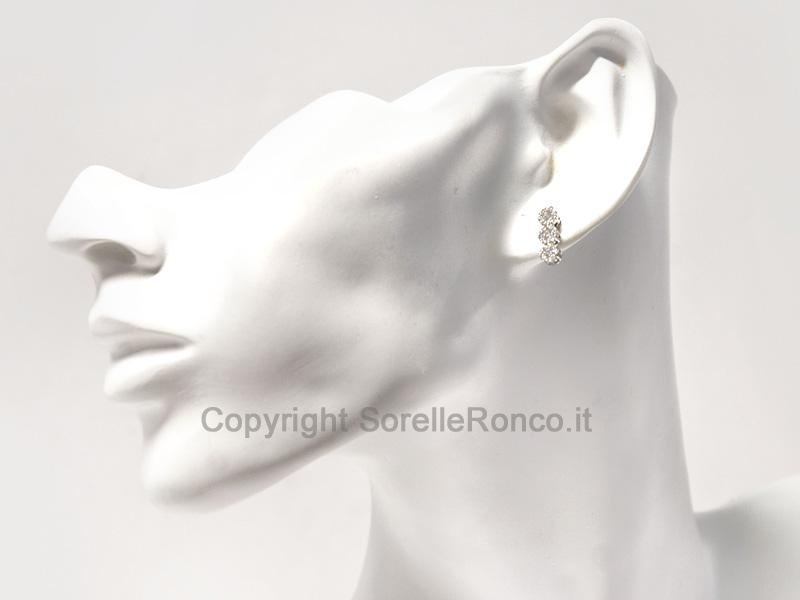 ORECCHINI TRILOGY CON DIAMANTI BRILLANTI