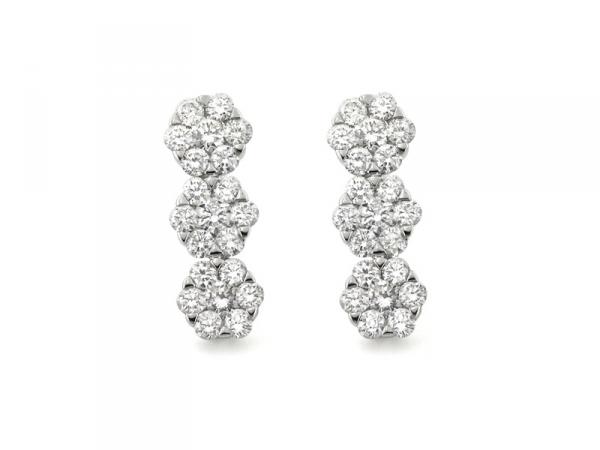 CF00617 - Orecchini Trilogy con Diamanti Brillanti