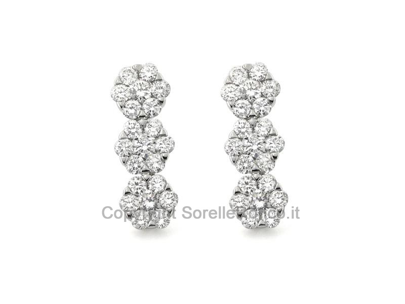 ORECCHINI TRILOGY CON DIAMANTI BRILLANTI