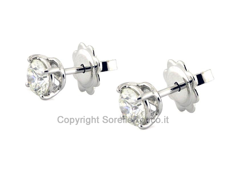 ORECCHINI ORO E DIAMANTI PUNTOLUCE 0.85 CT