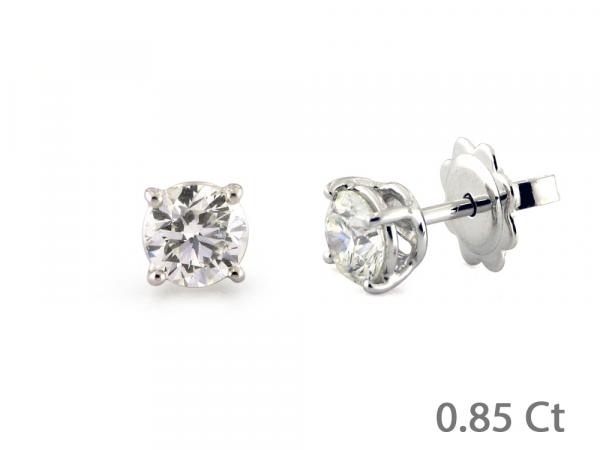 CF00648 - Orecchini Oro e Diamanti Puntoluce 0.85 Ct
