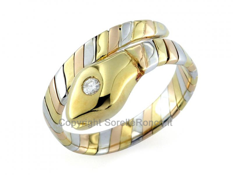 ANELLO A FORMA DI SERPENTE IN ORO