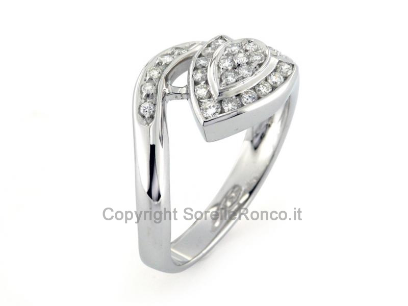 ANELLO SERPENTE ORO BIANCO CON DIAMANTI