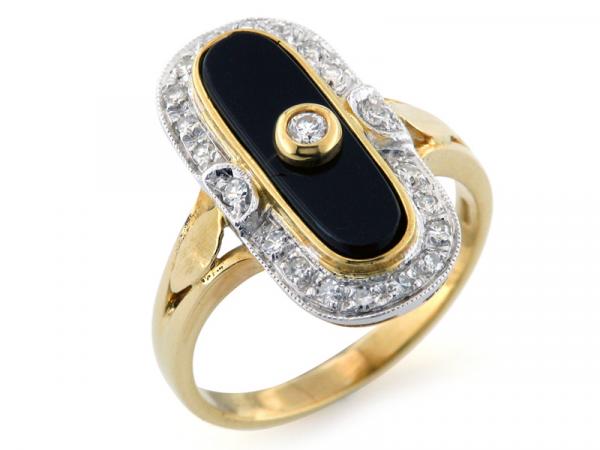 CF00742 - Anello Art Decò con Diamanti ct. 0.23