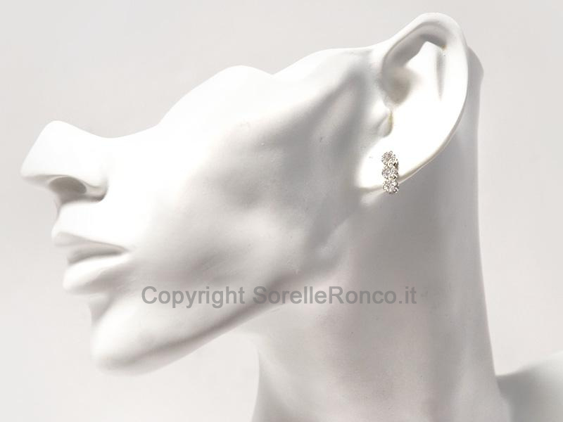 ORECCHINI TRILOGY FIORI DIAMANTI