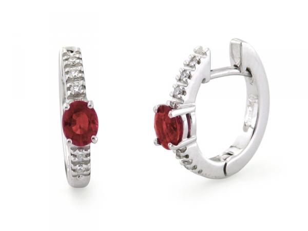 CF00759 - Orecchini di Diamanti con Rubini