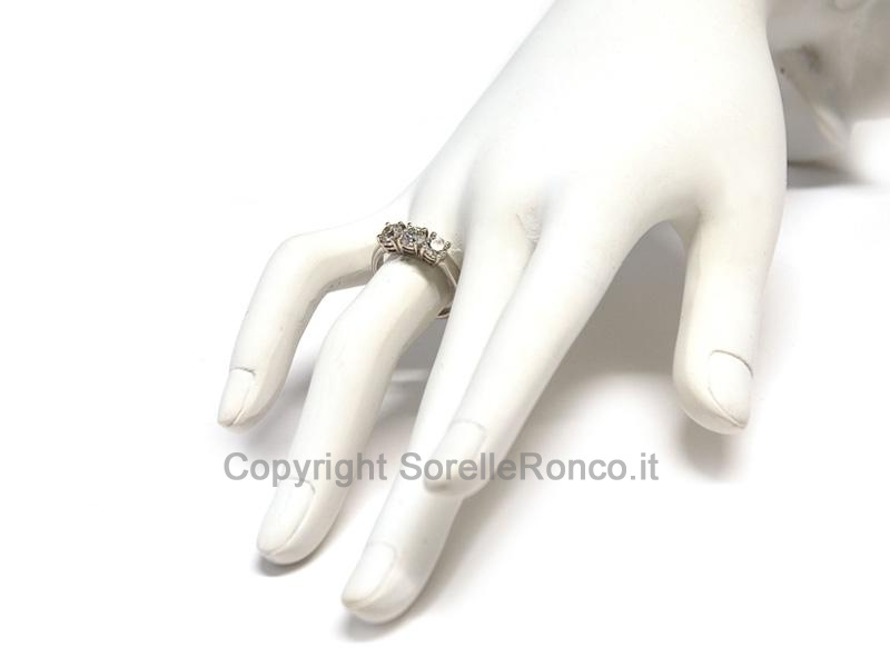 ANELLO TRILOGY IN ORO DIAMANTI CT. 1.38