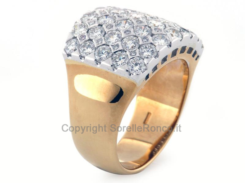 ANELLO A FASCIONE CON DIAMANTI CT 3.14 
