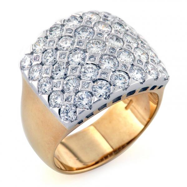 CF00771 - Anello a Fascione con Diamanti ct 3.14 