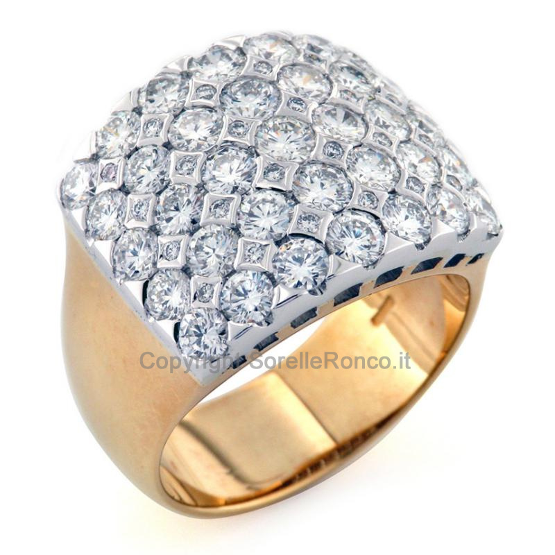 ANELLO A FASCIONE CON DIAMANTI CT 3.14 