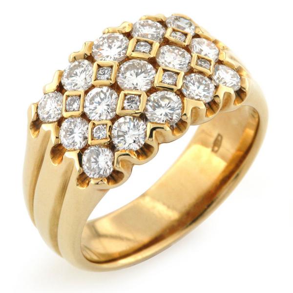 CF00781 - Anello Fascione Oro e Diamanti ct. 1.59