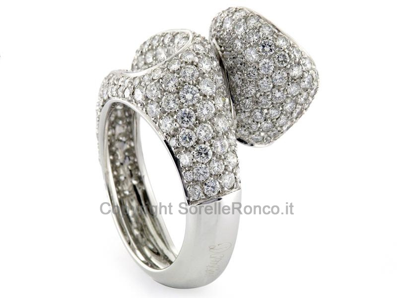 ANELLO DAMIANI FIREWORKS ORO E DIAMANTI